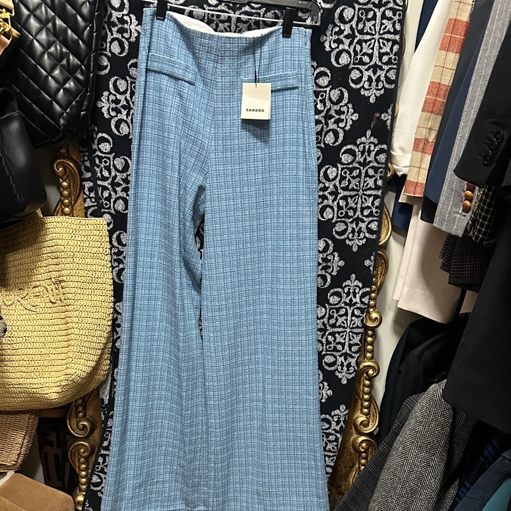 Sandro Light Blue Wide Leg Pants NWT!! Perfect for summer!